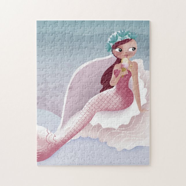 Mermaid Ice Cream Puzzle (Vertical)