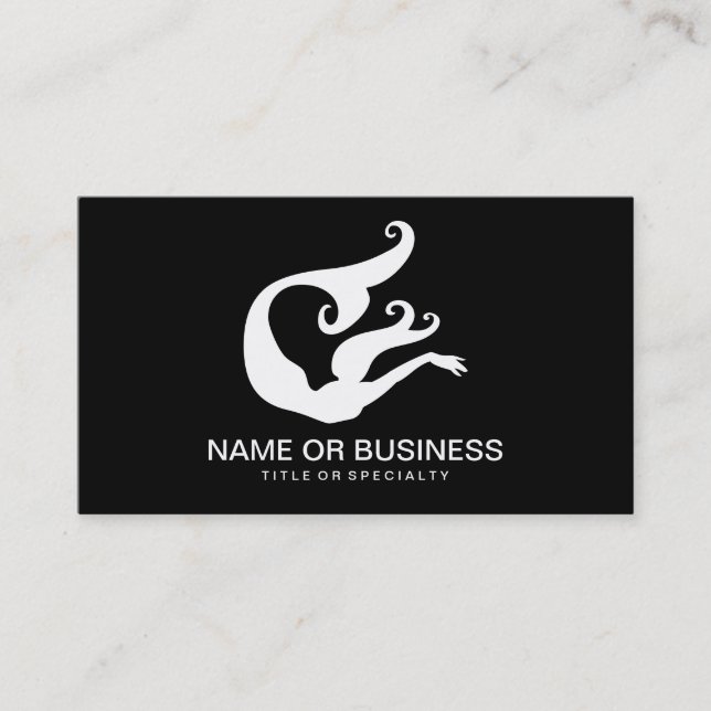 mermaid icon business card (Front)