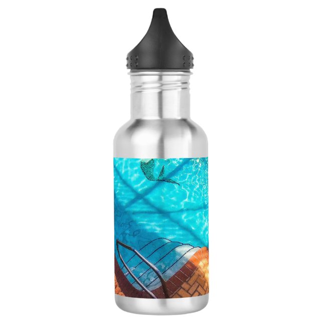 Mermaid in a Swimming Pool 710 Ml Water Bottle (Left)