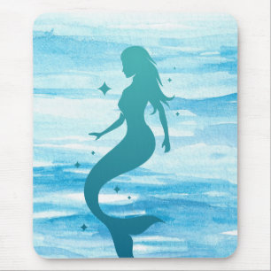 Mermaid in Silhouette on a mouse pad
