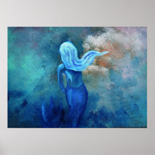 Mermaid in the Clouds Poster