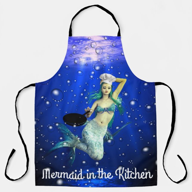 Mermaid in the Kitchen Apron (Front)