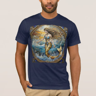 Mermaid in the Ocean Waves T-Shirt