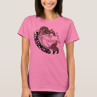 Mermaid in Training, longsleeve (brunette) T-Shirt