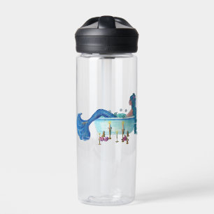 Mermaid in tub by Renee Lavoie Water Bottle