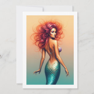 mermaid invitation