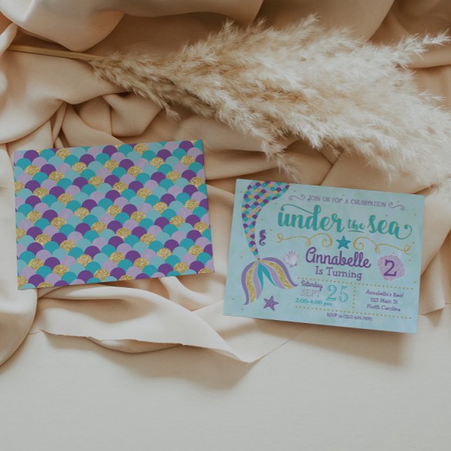 Mermaid Invitation Under The Sea Invite (Creator Uploaded)