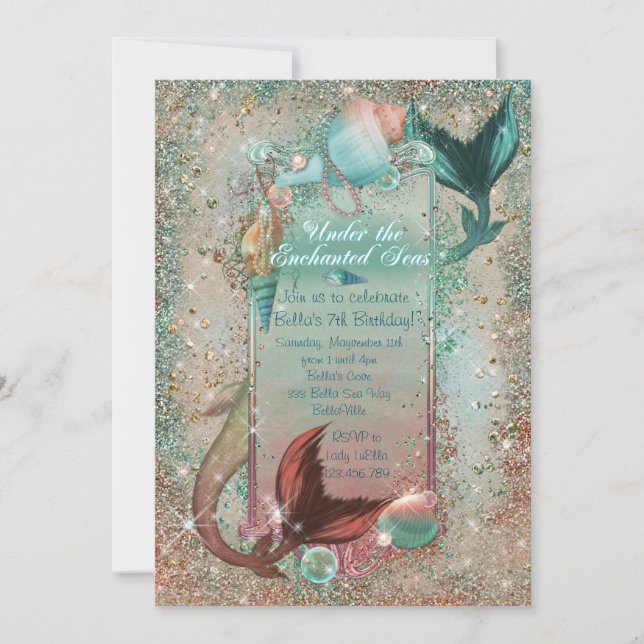 Mermaid Invitations (Front)