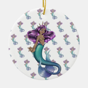 Mermaid Iole Ceramic Ornament