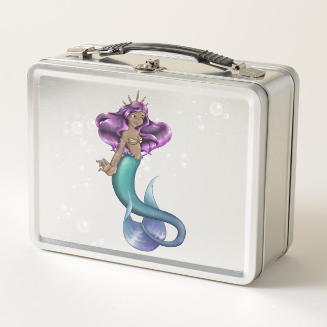 Mermaid Iole Metal Lunch Box (Front)