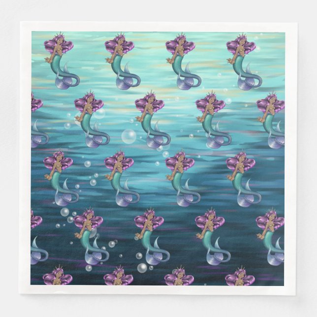 Mermaid Iole Napkin (Front)