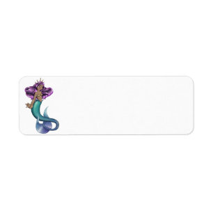 Mermaid Iole Return Address Label