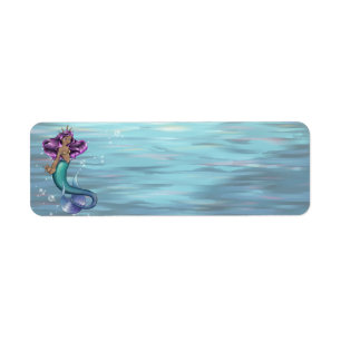 Mermaid Iole Return Address Label