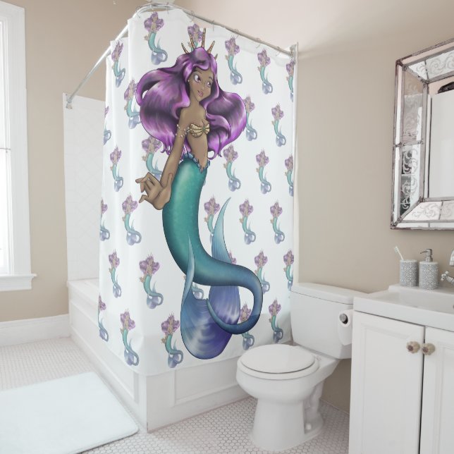 Mermaid Iole Shower Curtain (In Situ)