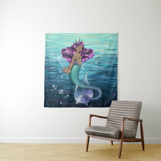 Mermaid Iole Tapestry (In Situ)