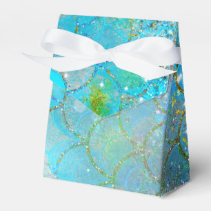 Mermaid Iridescent Pearl Shimmer Birthday Party Favour Box