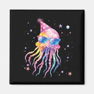 Mermaid Jellyfish Birthday Summer Matching Magnet
