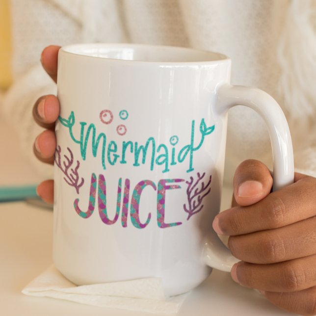 Mermaid Juice Glitter Coffee Gift Mug (Creator Uploaded)