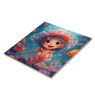 Mermaid Keep or design your own Ceramic Tile