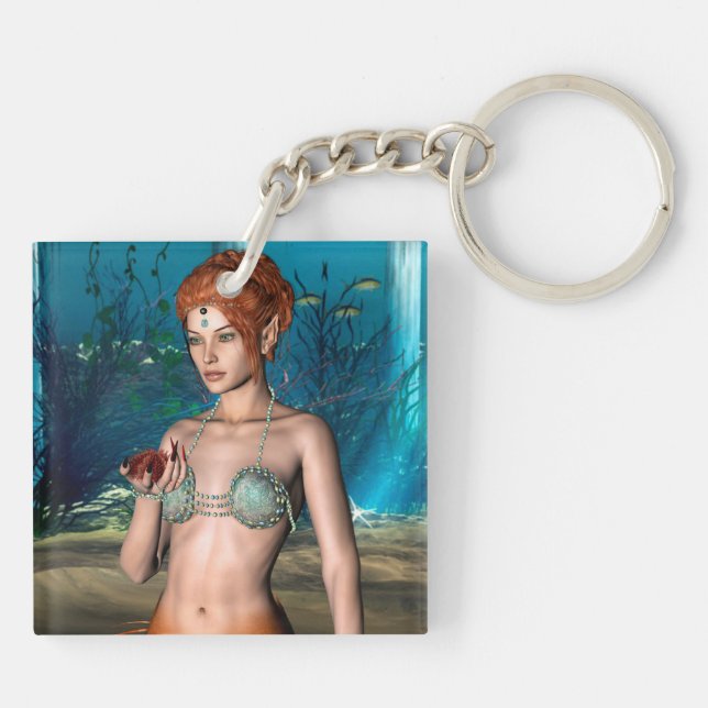 Mermaid Key Ring (Back)
