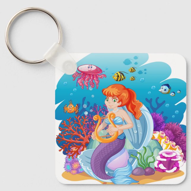 Mermaid Keychain (Front)