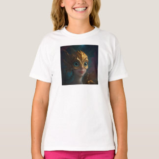 Mermaid Kid by Juan Cabana  T-Shirt