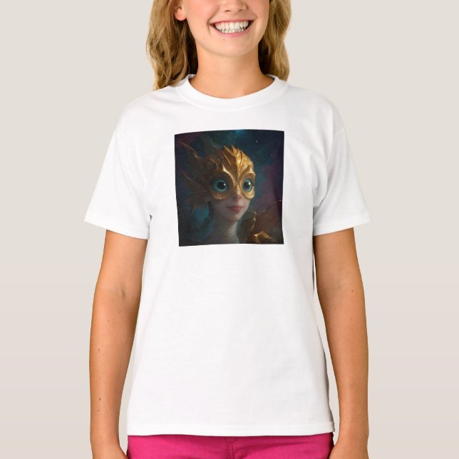 Mermaid Kid by Juan Cabana  T-Shirt (Front)