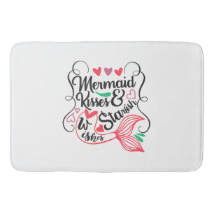 Mermaid Kisses Starfish Wishes Bath Mat
