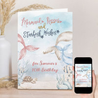Mermaid Kisses Under the Sea Personalised Birthday