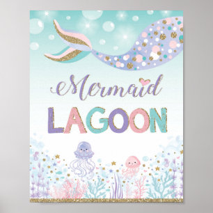 Mermaid Lagoon Sign Underwater Sea Beach Ocean