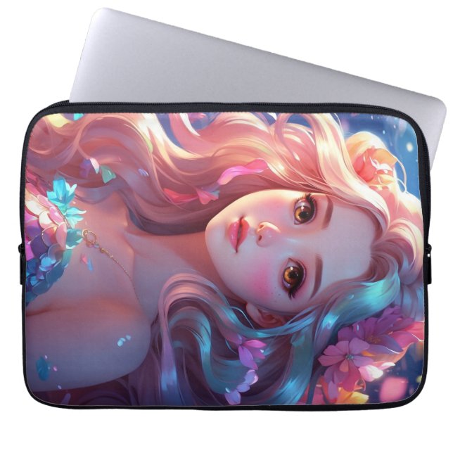 Mermaid  laptop sleeve (Front)