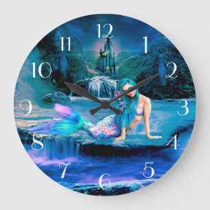 Mermaid Large Clock