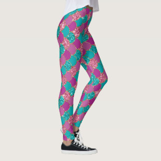 Mermaid Leggings - Glitter Yoga & Boating Pants