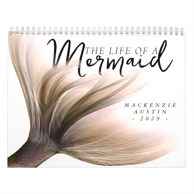 Mermaid Life Coral | Trendy Living 12 Photo Calendar (Cover)