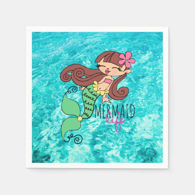 Mermaid Life  Paper Napkins (Front)