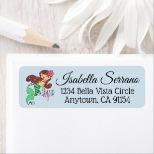 Mermaid Life Return Address Labels