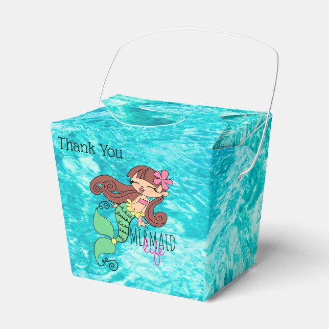 Mermaid Life Take Out Favour Box (Front Side)