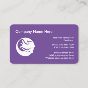Mermaid Logo Theme Rounded Corner Business Cards
