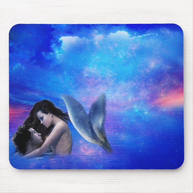 Mermaid Love Mousepad (Front)