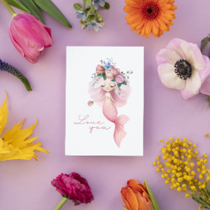 Mermaid Love You Greeting Card 