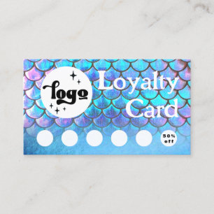 mermaid loyalty card