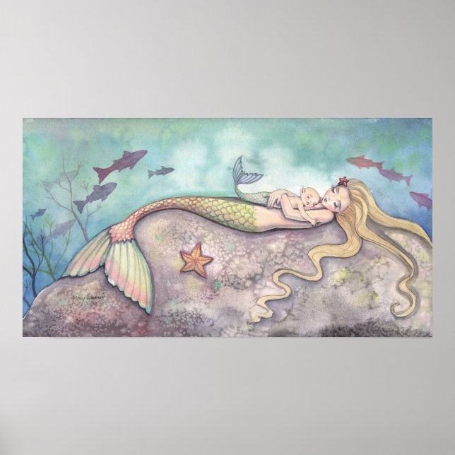 Mermaid Lullaby Mother and Baby Poster (Front)