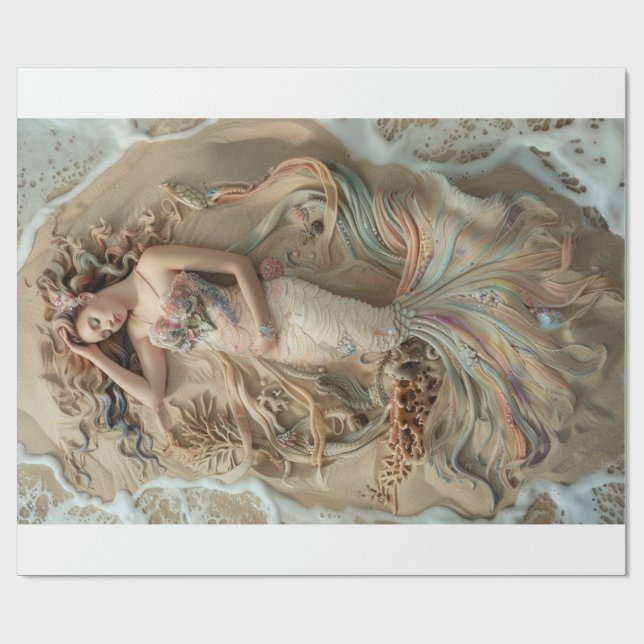 Mermaid Lyfe3 Wrapping Paper (Flat)