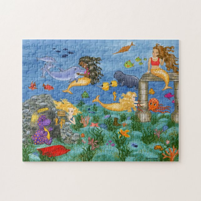 Mermaid Magic Puzzle (Horizontal)