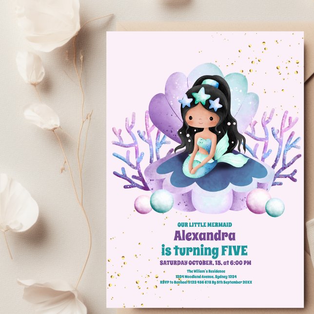 Mermaid Magical Birthday Party Invitation (Creator Uploaded)