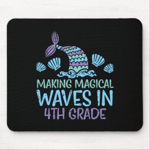 Mermaid Magical Waves 4th Grade Fourth First Day S Mouse Pad