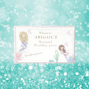 Mermaid Make Waves Birthday Party Welcome Banner