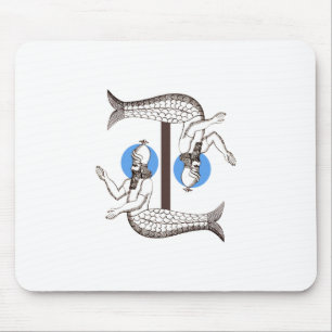 Mermaid male Emperor Triton Mouse Pad