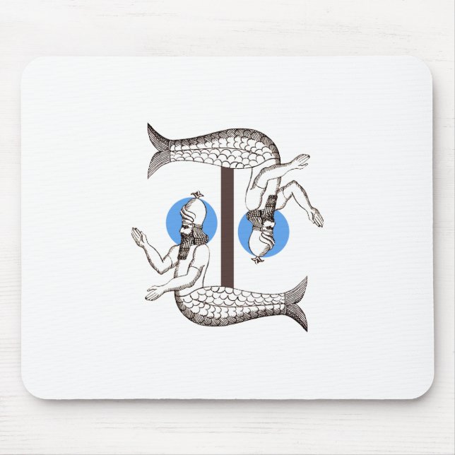 Mermaid male Emperor Triton Mouse Pad (Front)