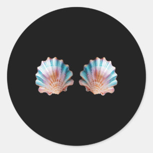 Mermaid Mardi Gras Carnival Mardi Classic Round Sticker